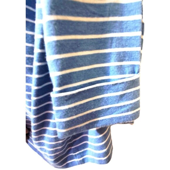 J.Jill Women's 2X Blue Striped 3/4 Sleeve Button Shoulder Sample Top - Picture 6 of 11